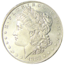 Монета 1 доллар 1883 года O США «Доллар Моргана» (аверс)