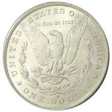 Монета 1 доллар 1883 года O США «Доллар Моргана» (реверс)