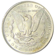 Монета 1 доллар 1883 года O США «Доллар Моргана» (реверс)