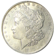 Монета 1 доллар 1883 года O США «Доллар Моргана» (аверс)