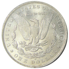 Монета 1 доллар 1883 года O США «Доллар Моргана» (реверс)