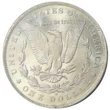 Монета 1 доллар 1883 года O США «Доллар Моргана» (реверс)