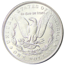 Монета 1 доллар 1889 года США «Доллар Моргана» (реверс)