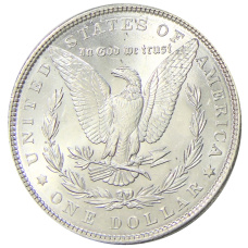 Монета 1 доллар 1889 года США «Доллар Моргана» (реверс)