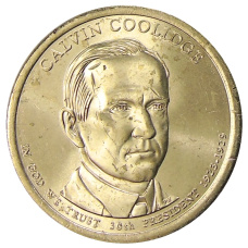 Монета 1 доллар 2014 года P США «Калвин Кулидж 30-й президент США» (аверс)
