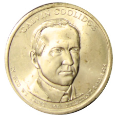Монета 1 доллар 2014 года P США «Калвин Кулидж 30-й президент США» (аверс)