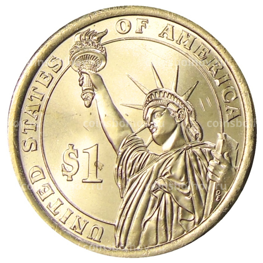 Монета 1 доллар 2014 года P США «Калвин Кулидж 30-й президент США» (вид 2)