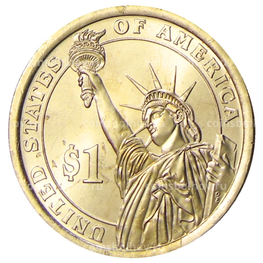Монета 1 доллар 2014 года P США «Калвин Кулидж 30-й президент США» (вид 2)
