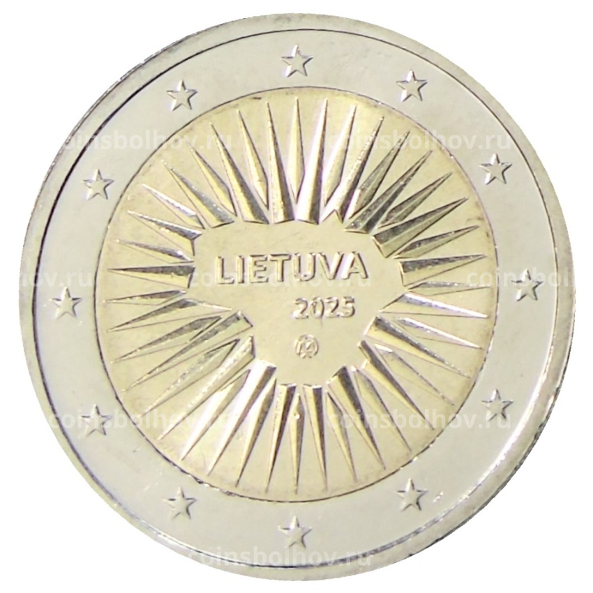 Монета 2 евро 2025 года Литва «Оборона страны»