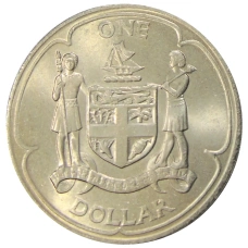 Монета 1 доллар 1969 года Фиджи (аверс)
