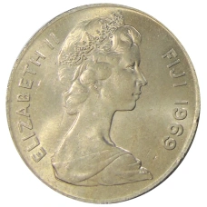 Монета 1 доллар 1969 года Фиджи (реверс)