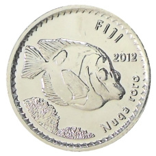 Монета 5 центов 2012 года Фиджи (аверс)
