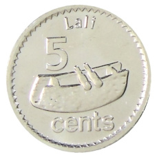 Монета 5 центов 2012 года Фиджи (реверс)