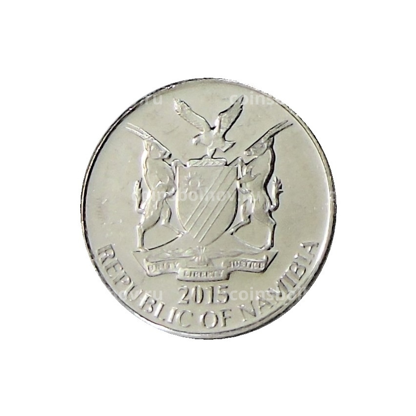 Монета 5 центов 2015 года Намибия