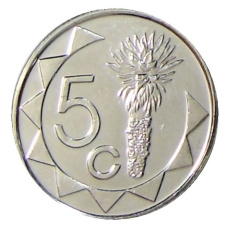 Монета 5 центов 2015 года Намибия (реверс)