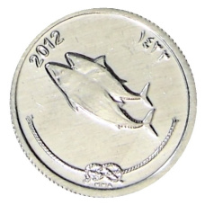 Монета 5 лари 2012 года Мальдивские Острова (аверс)