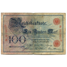 Банкнота 100 марок 1905 года Германия