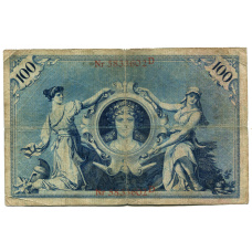 Банкнота 100 марок 1905 года Германия (вид 2)