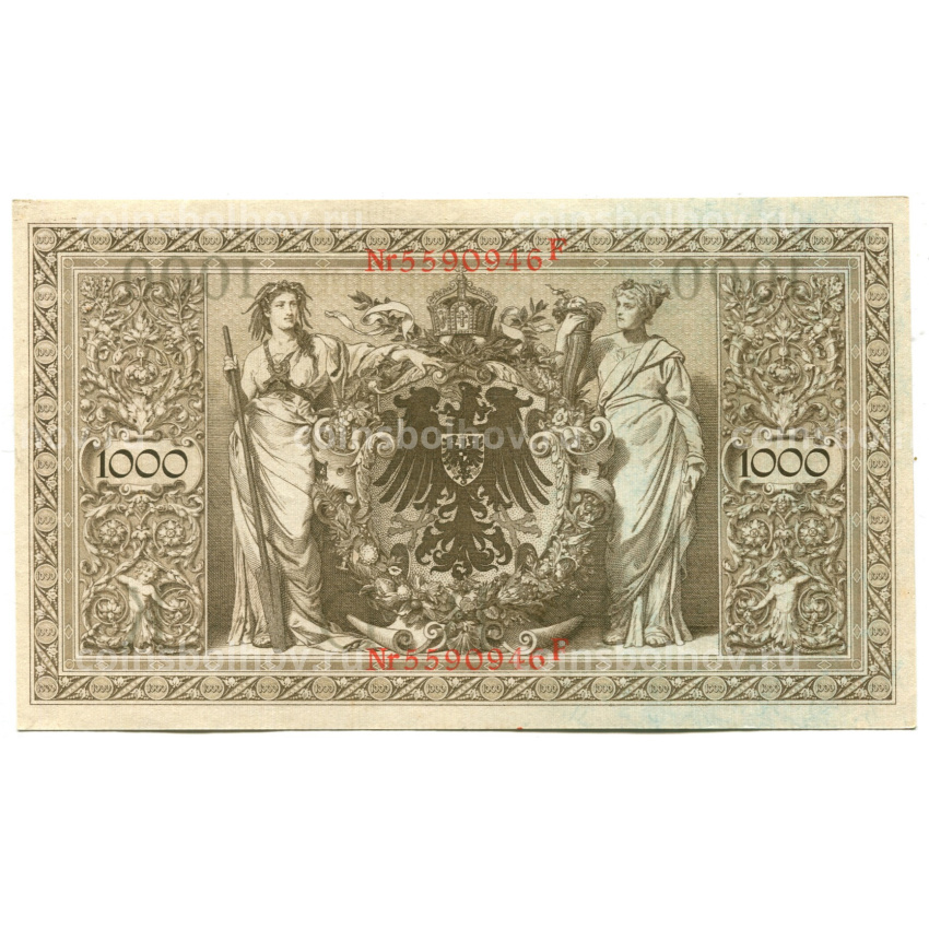 Банкнота 1000 марок 1910 года Германия (вид 2)