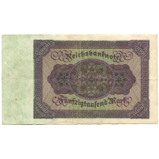 Банкнота 50000 марок 1922 года Германия (вид 2)