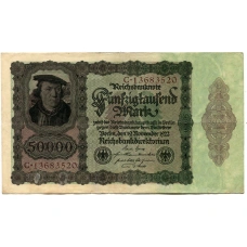 Банкнота 50000 марок 1922 года Германия
