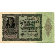 Банкнота 50000 марок 1922 года Германия