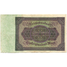 Банкнота 50000 марок 1922 года Германия (вид 2)