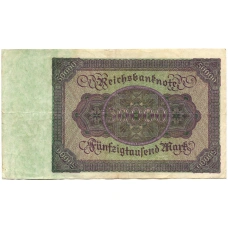 Банкнота 50000 марок 1922 года Германия (вид 2)