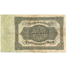 Банкнота 50000 марок 1922 года Германия (вид 2)