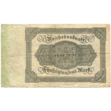 Банкнота 50000 марок 1922 года Германия (вид 2)