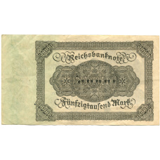 Банкнота 50000 марок 1922 года Германия (вид 2)
