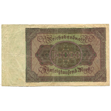 Банкнота 50000 марок 1922 года Германия (вид 2)