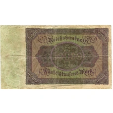 Банкнота 50000 марок 1922 года Германия (вид 2)