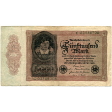 Банкнота 5000 марок 1922 года Германия
