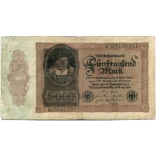 Банкнота 5000 марок 1922 года Германия