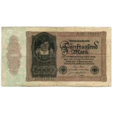 Банкнота 5000 марок 1922 года Германия