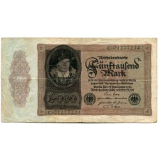 Банкнота 5000 марок 1922 года Германия