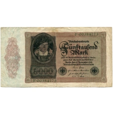 Банкнота 5000 марок 1922 года Германия