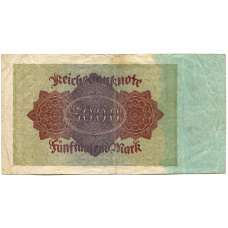 Банкнота 5000 марок 1922 года Германия (вид 2)