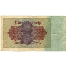 Банкнота 5000 марок 1922 года Германия (вид 2)