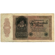 Банкнота 5000 марок 1922 года Германия