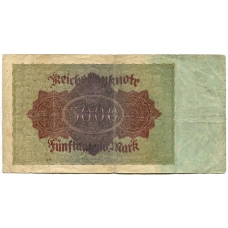 Банкнота 5000 марок 1922 года Германия (вид 2)
