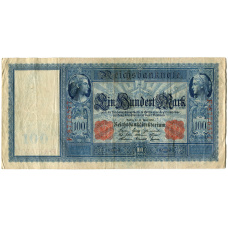 Банкнота 100 марок 1910 года Германия
