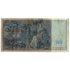 Банкнота 100 марок 1910 года Германия (вид 2)