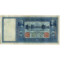 Банкнота 100 марок 1910 года Германия