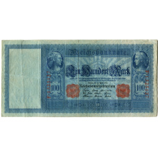 Банкнота 100 марок 1910 года Германия