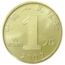 Монета 1 юань 2009 года Китай «Год быка» (реверс)