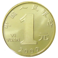 Монета 1 юань 2009 года Китай «Год быка» (реверс)
