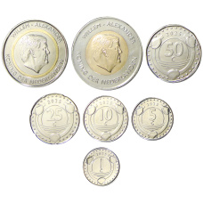 Набор из 7 монет 2025 года Синт-Мартен (реверс)