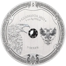 Монета 5 марок 2025 года Германия «Валькирия — Арнхильд» (реверс)